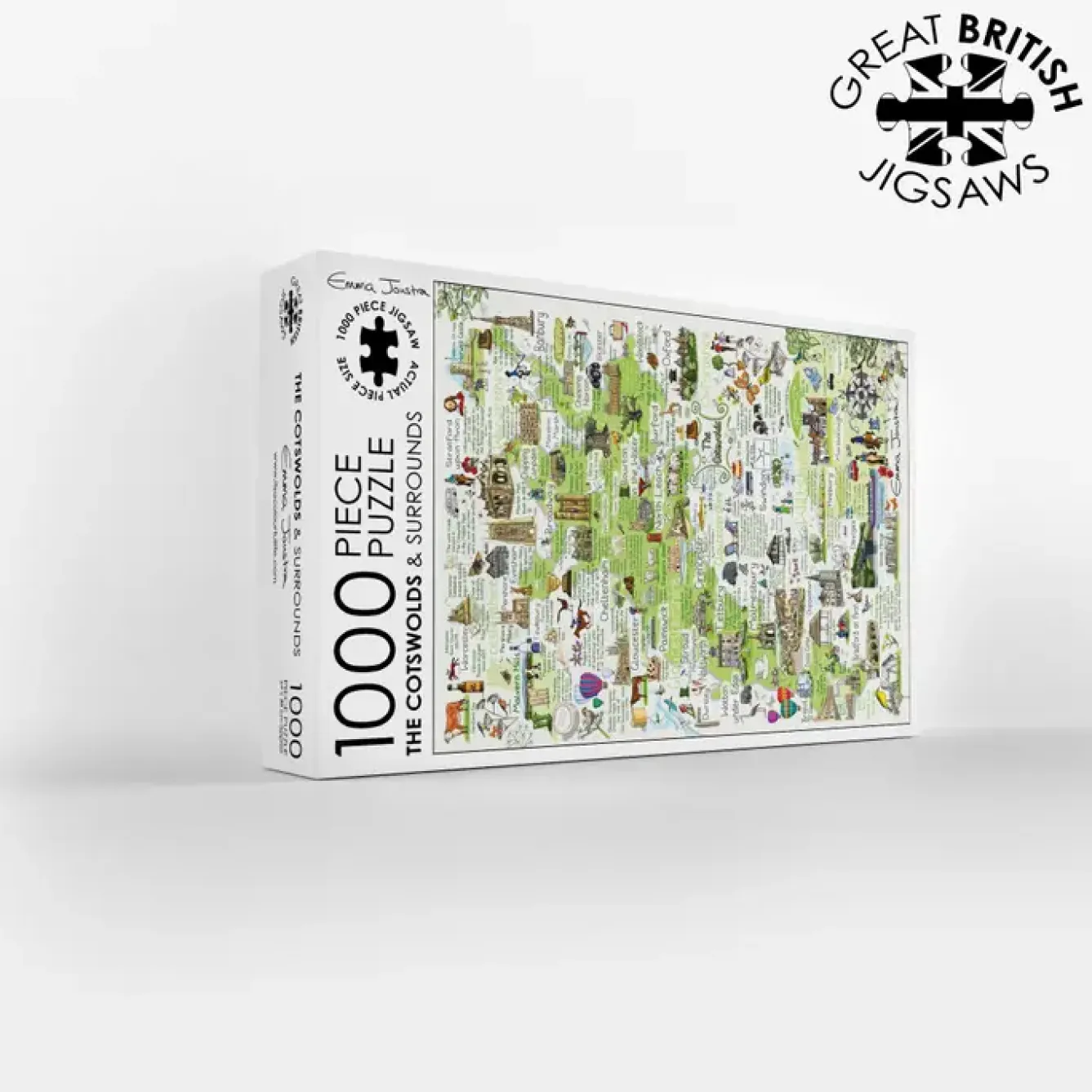 GB Jigsaws Ltd Puzzles-The Cotswolds & Surrounds 1000 Piece Jigsaw Puzzle