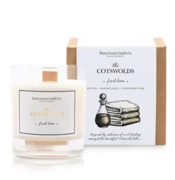 Home County Candles Home Fragrance-The Cotswolds Fresh Linen Candle