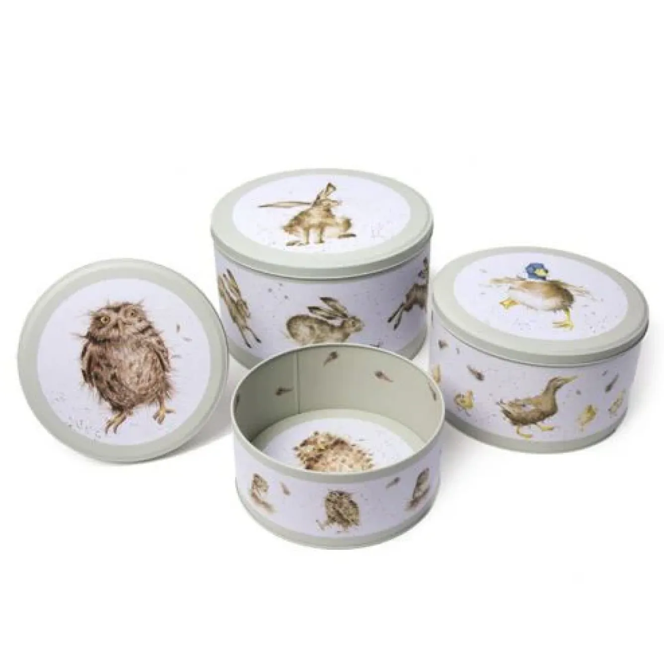 Wrendale Designs Pets-'The Country Set' Set of 3 Cake Tins