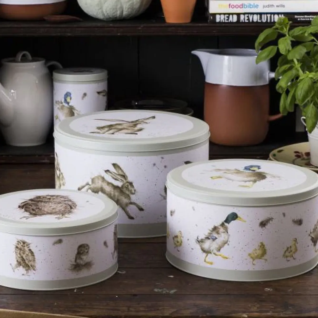 Wrendale Designs Pets-'The Country Set' Set of 3 Cake Tins