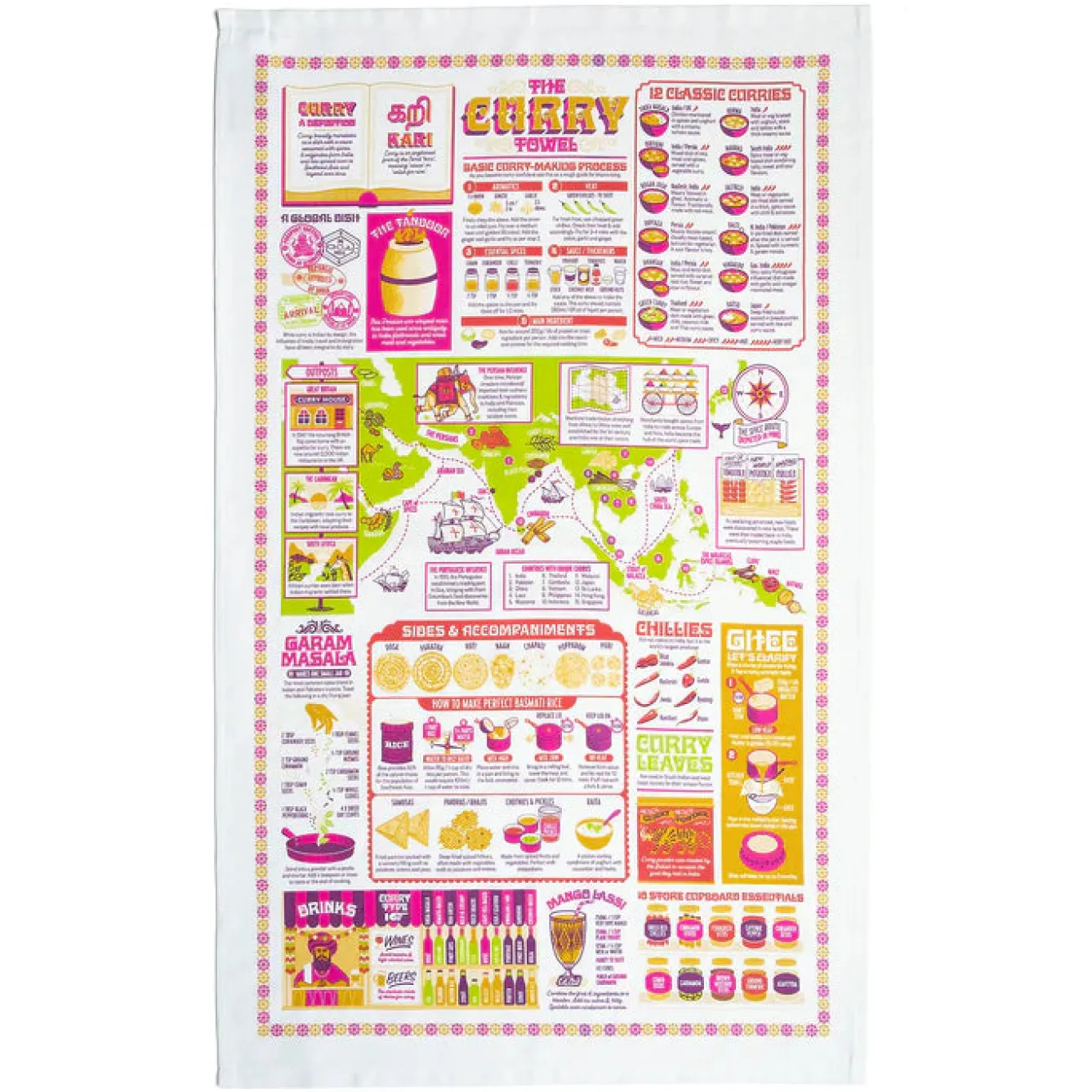 Stuart Gardiner Tea|Tea Towels-The Curry Tea Towel by