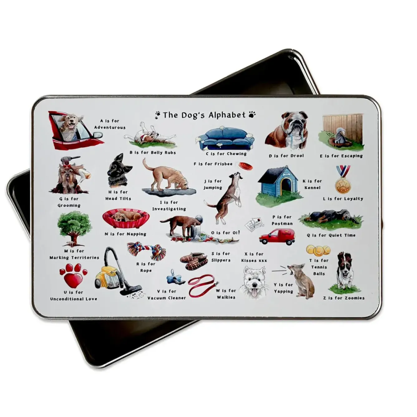 Yeti Storage Caddies|Storage-The Dog's Alphabet Storage Tin