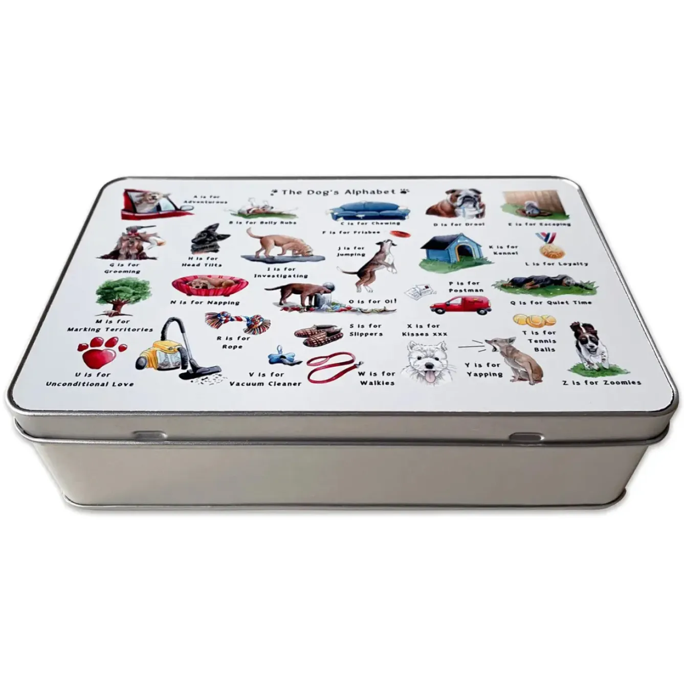 Yeti Storage Caddies|Storage-The Dog's Alphabet Storage Tin