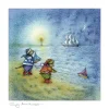 Moongazer Cards Greeting Cards-The Dream Ship Greeting Card