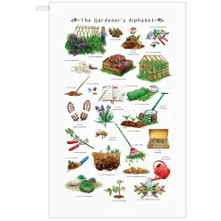 Yeti Tea|Tea Towels-The Gardener's Alphabet Tea Towel