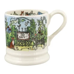 Emma Bridgewater Whimsical|Flowers & Garden-The Good Life In The Garden 1/2 Pint Mug
