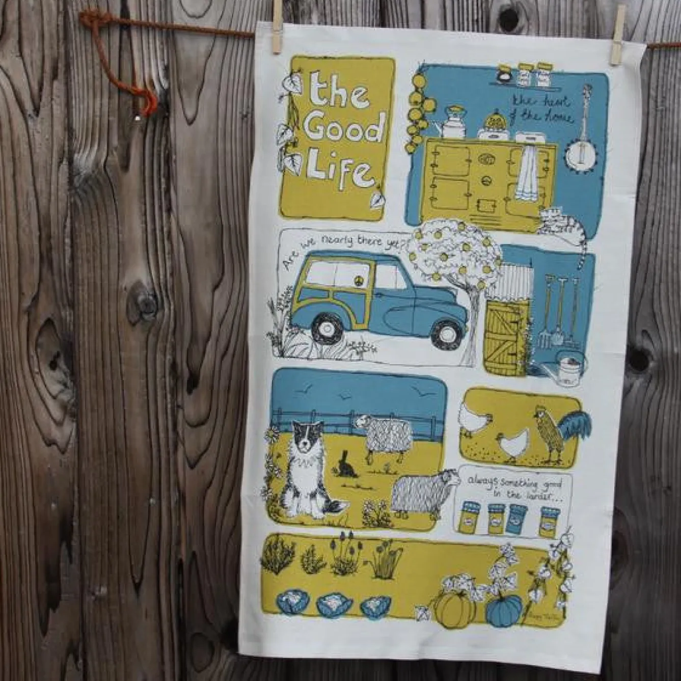 Poppy Treffry Tea|Tea Towels-The Good Life Time Tea Towel