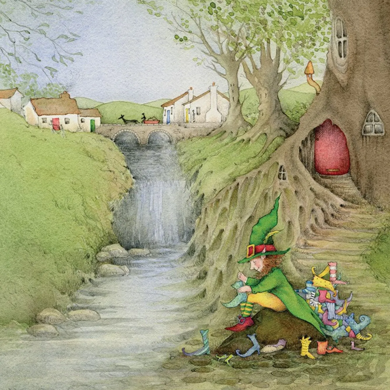 Moongazer Cards Greeting Cards-The Leprechaun Greeting Card