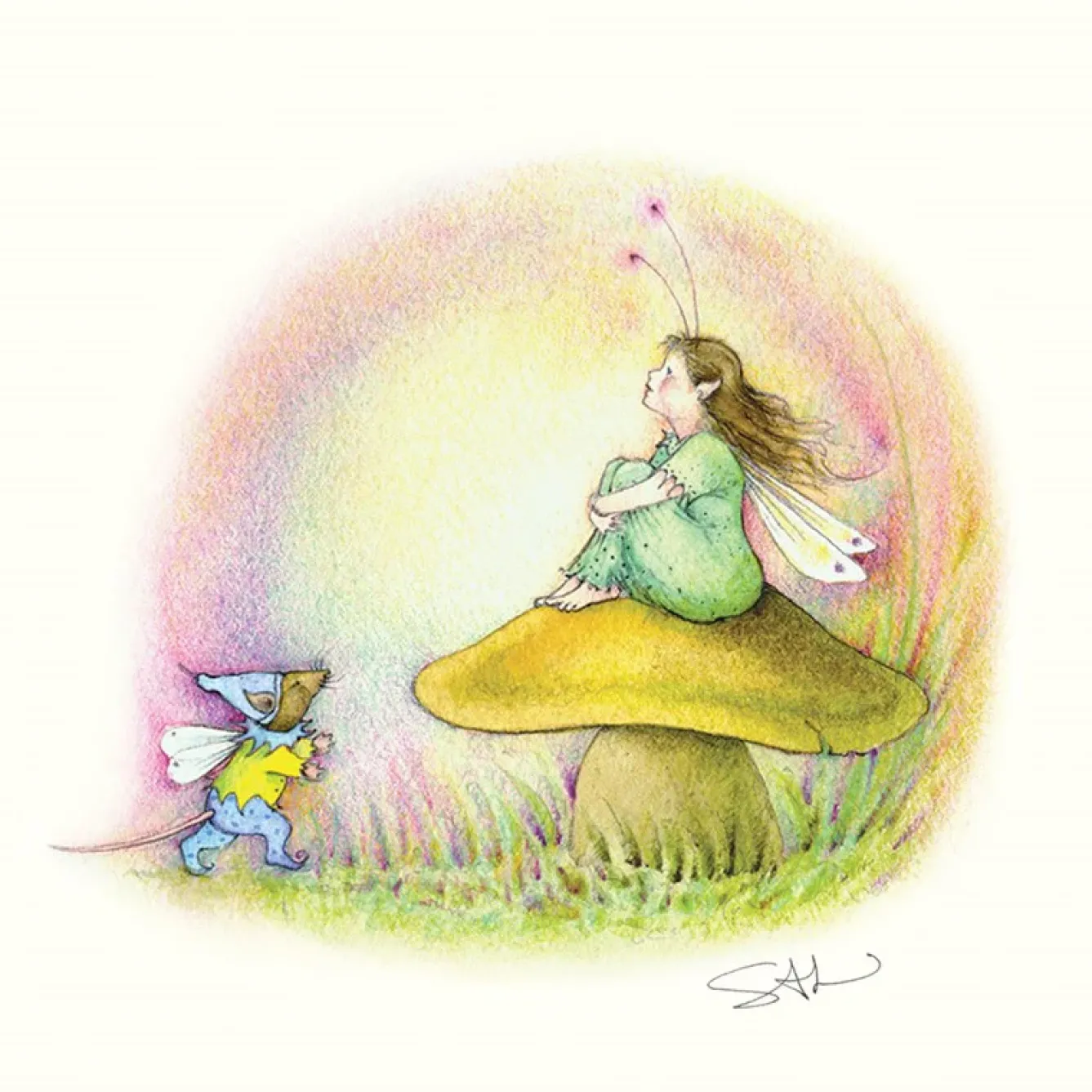 Moongazer Cards Greeting Cards-The Little Folk Greeting Card