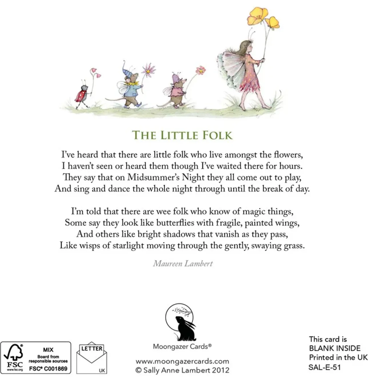 Moongazer Cards Greeting Cards-The Little Folk Greeting Card