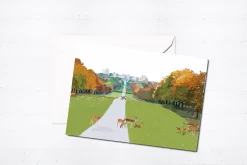Njeri Illustrated Greeting Cards-The Long Walk, Windsor Card