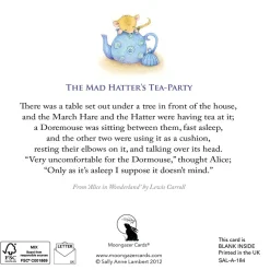 Moongazer Cards Greeting Cards-The Mad Hatter's Tea Party Greeting Card
