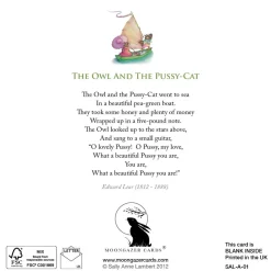 Moongazer Cards Greeting Cards-The Owl & the Pussy-Cat Dance Greetings Card