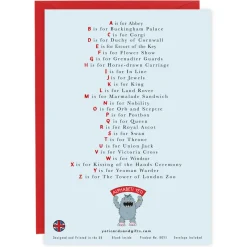 Yeti Greeting Cards-The Royal Alphabet Greeting Card