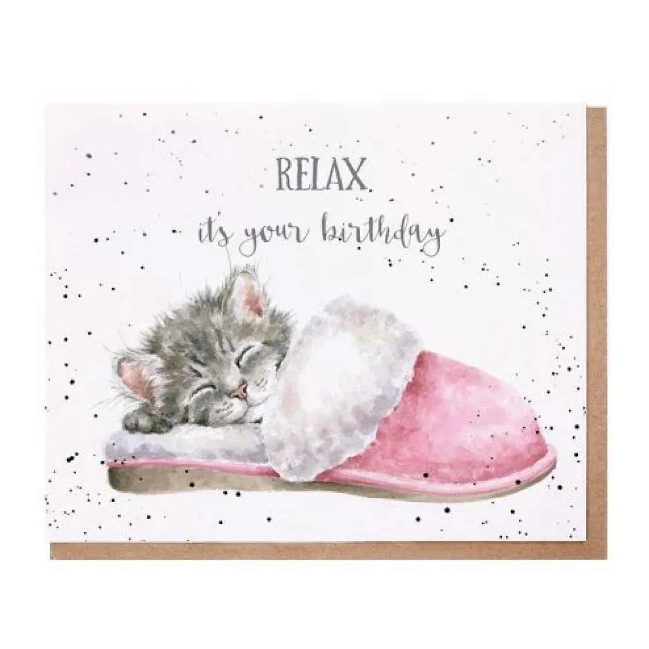 Wrendale Designs Greeting Cards-'The Sleepy Kitten' Birthday Greetings Card