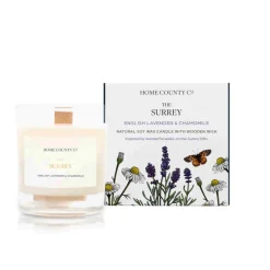 Home County Candles Home Fragrance-The Surrey English Lavender and Chamomile Candle