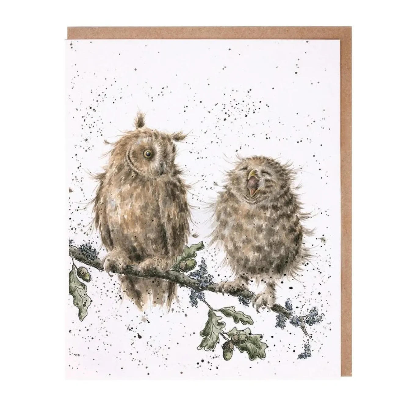 Wrendale Designs Greeting Cards-'The Twits' Owl Greetings Card