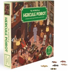 Chronicle Books Puzzles-The World of Hercule Poirot 1000 Piece Jigsaw Puzzle