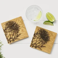 Selbrae Tea|Coasters-Thistle Oak Coasters - Set of 2