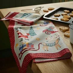 Ulster Weavers Tea|Tea Towels-Tis the Season Recycled Cotton Tea Towel