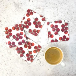 Corinne Alexander Coasters-Tomato Coaster Set by