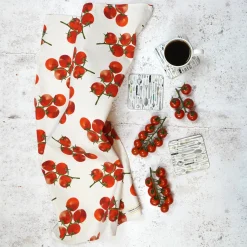 Corinne Alexander Tea|Tea Towels-Tomato Tea Towel by