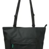 Ori London Bags-Trafalgar Tote B All Black Teal Capsule Recycled Cavas Tote- Medium