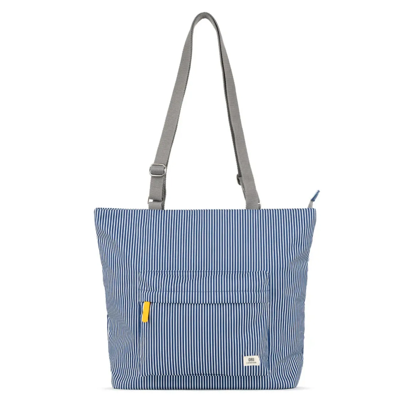 Ori London Bags-Trafalgar Tote B Hickory Stripe Recycled Cavas Tote- Medium