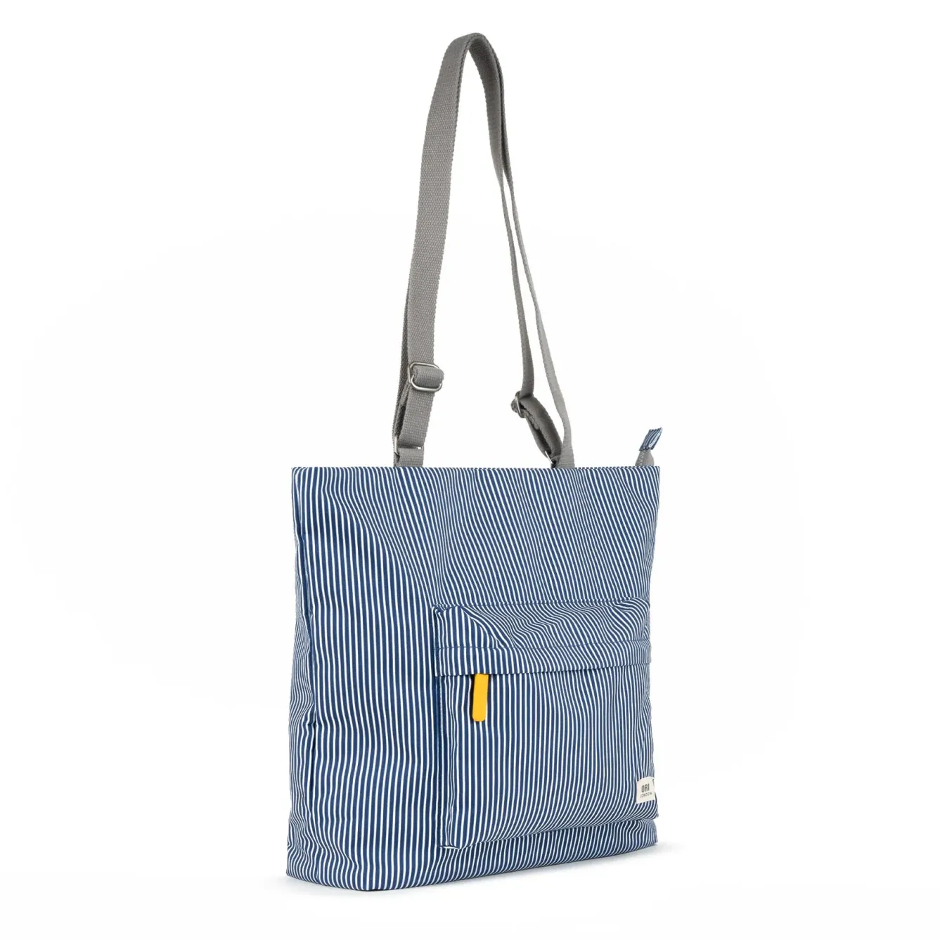 Ori London Bags-Trafalgar Tote B Hickory Stripe Recycled Cavas Tote- Medium