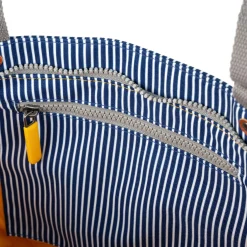 Ori London Bags-Trafalgar Tote B Hickory Stripe Recycled Cavas Tote- Medium