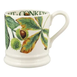 Emma Bridgewater Flowers & Garden-Tree & Leaves Horse Chestnut & Conker 1/2 Pint Mug