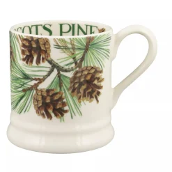 Emma Bridgewater Flowers & Garden-Tree & Leaves Scots Pine 1/2 Pint Mug
