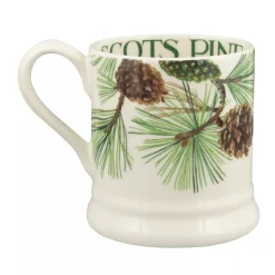 Emma Bridgewater Flowers & Garden-Tree & Leaves Scots Pine 1/2 Pint Mug