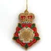 Tinker Tailor Christmas Decorations|Seasonal Decor-Tudor Rose with  Crown Decoration by London
