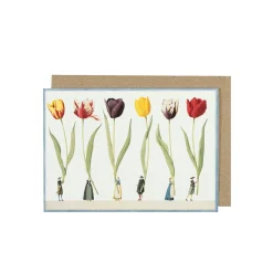 Laura Stoddart Greeting Cards-Tulip Parade Greetings Card