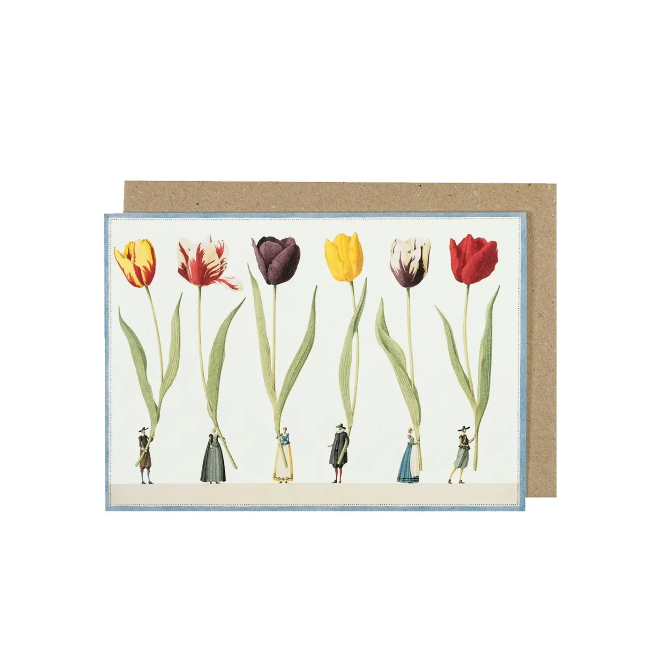 Laura Stoddart Greeting Cards-Tulip Parade Greetings Card