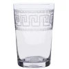 The Vintage List Glassware-Tumbler with Greek Key Design by