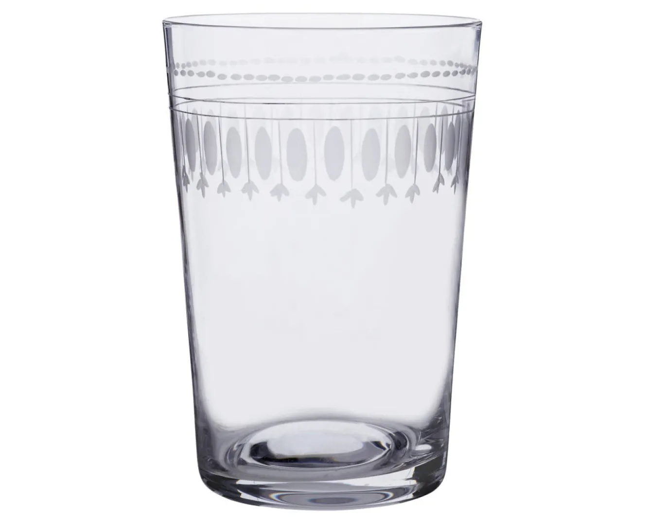 The Vintage List Glassware-Tumbler with Ovals Design by