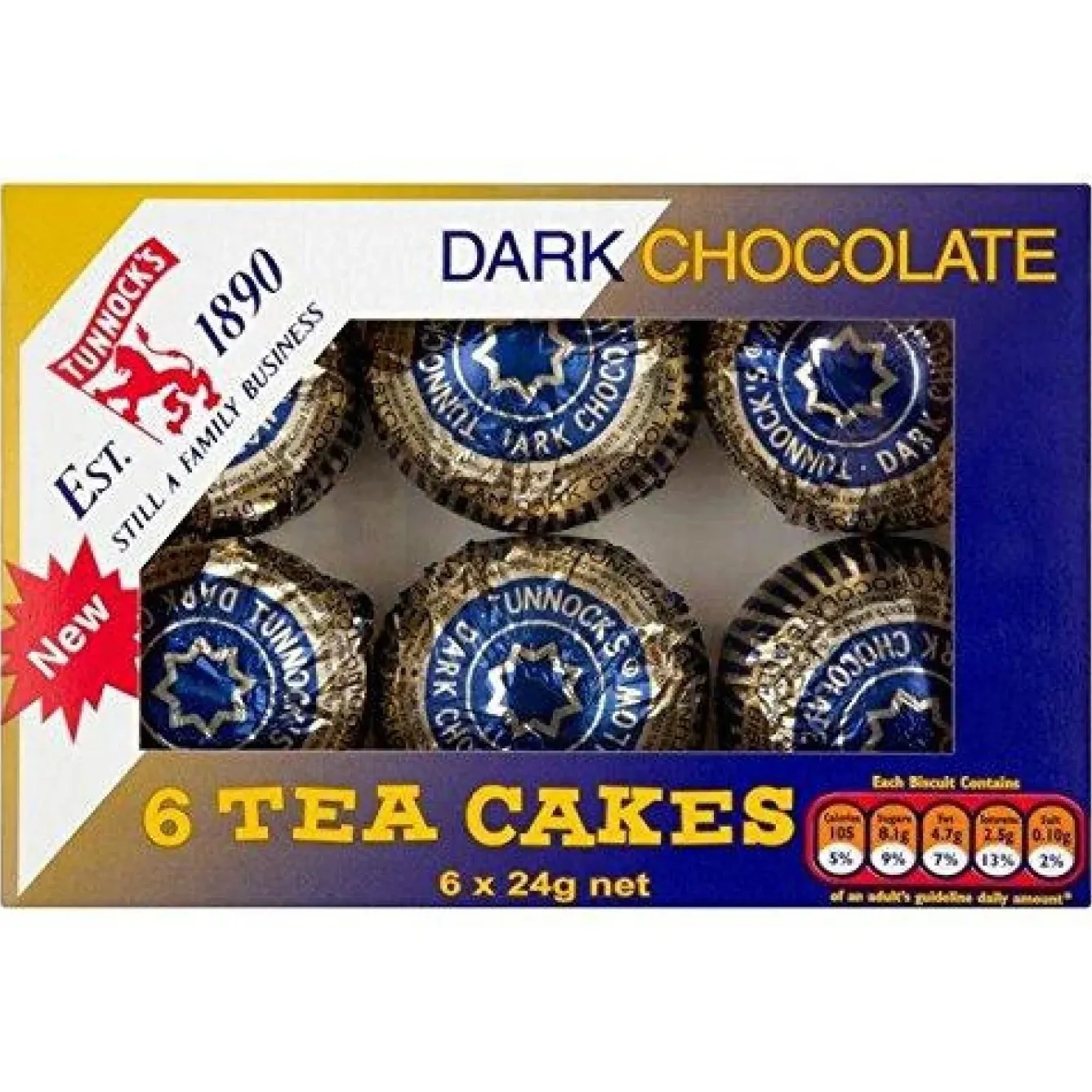 Tea & Biscuits New Treats-Tunnock's Dark Chocolate Tea Cakes