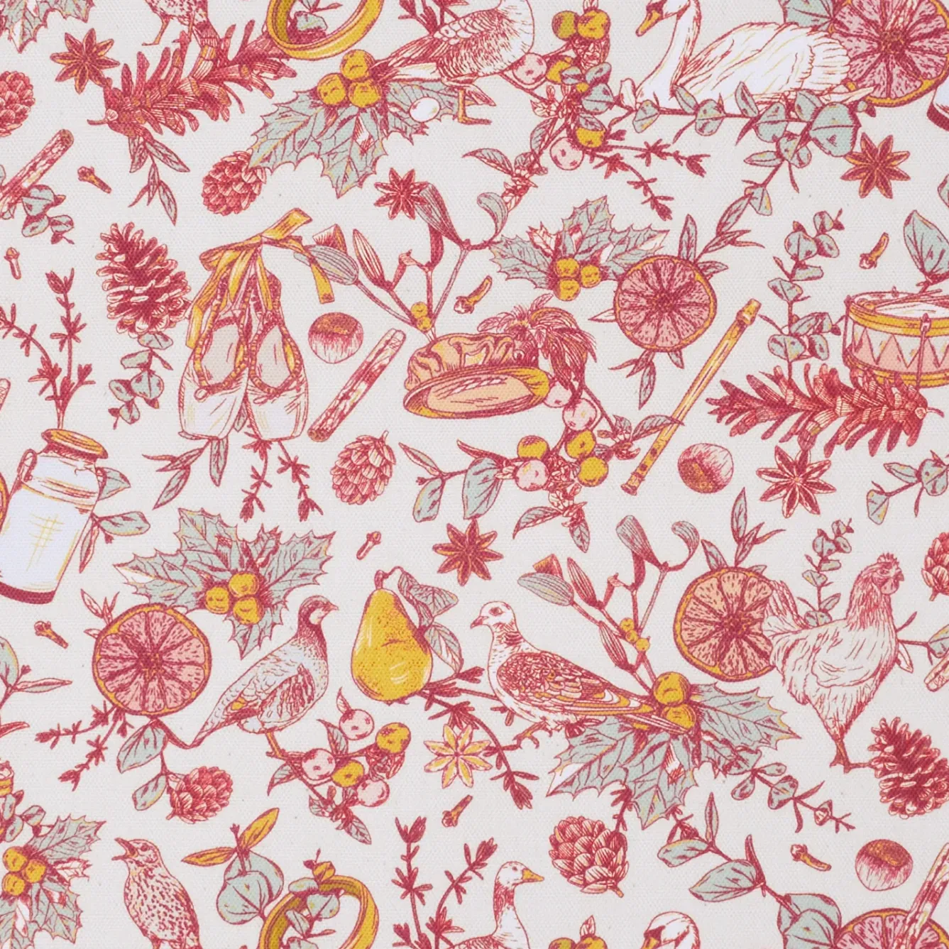 Victoria Eggs Napkins|Napkins-Twelve Days of Christmas Napkins - Set of 4