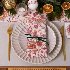 Victoria Eggs Napkins|Napkins-Twelve Days of Christmas Napkins - Set of 4