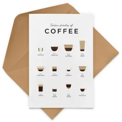 Everlong Print Co. Greeting Cards-Twelve Shades of Coffee Card