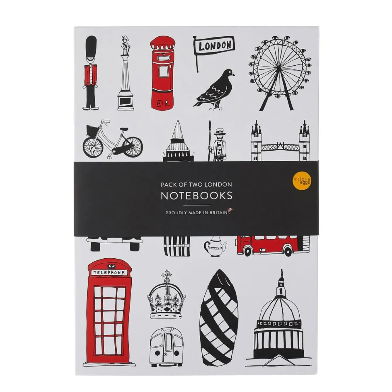 Victoria Eggs Stationery-Two London Notebooks