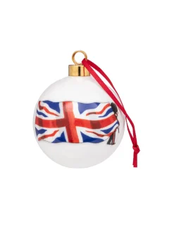 Alison Gardiner Christmas Decorations|Seasonal Decor-Union Jack Bauble Boxed