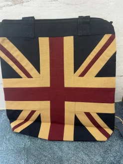 Woven Magic Bags-Union Jack Vintage Zipped Tote Bag