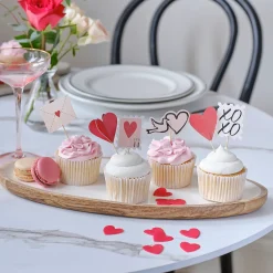 Ginger Ray Valentine's Day|Seasonal Decor-Valentines Cupcake Toppers