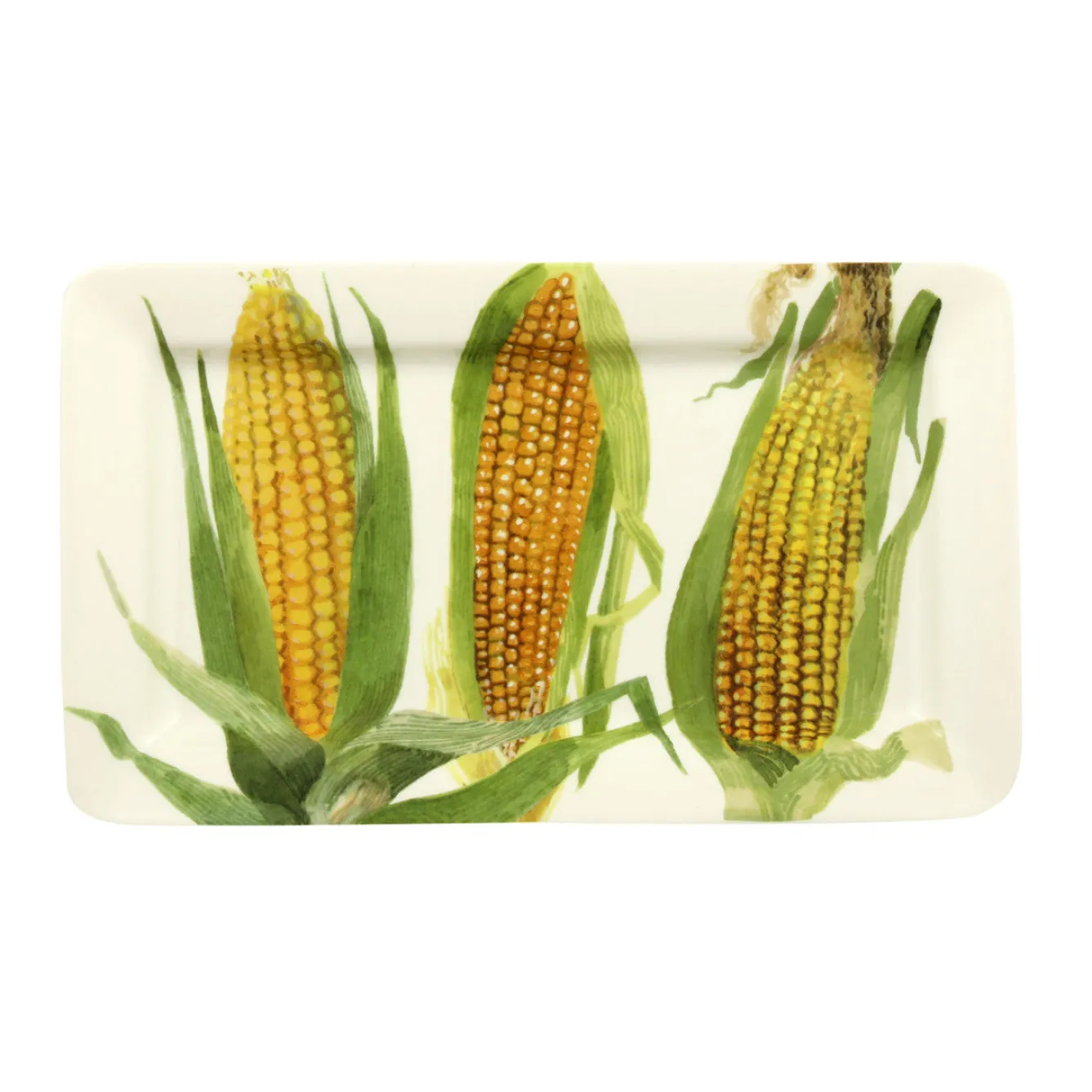Emma Bridgewater Serving Plates & Boards|Plates-Vegetable Garden Sweetcorn Medium Oblong Plate