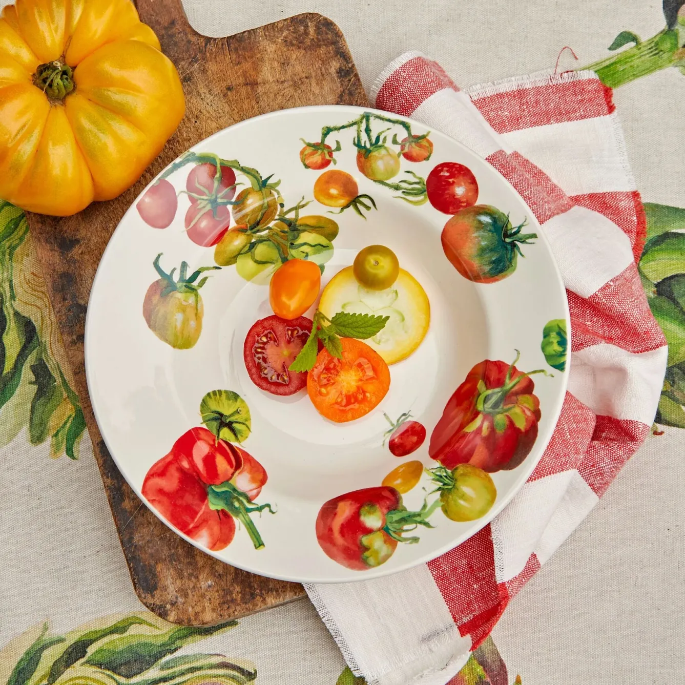 Emma Bridgewater Plates-Vegetable Garden Tomatoes Soup Plate