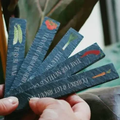 This Is Nessie Gardening-Vegetable Pun Slate Plant Markers by