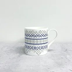 Alex Allday Tea|Blues-Victorian Tiles Fine Bone China Mug